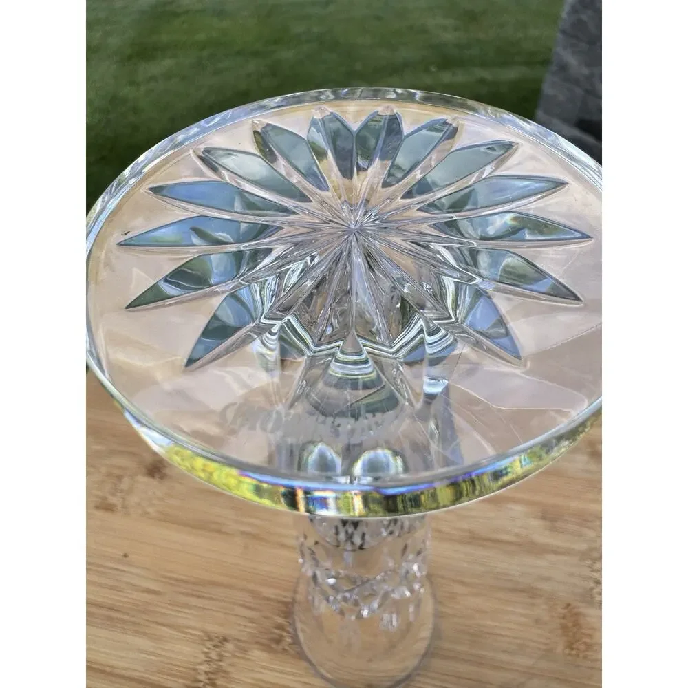 Vintage Waterford Crystal Gerrity Pattern Bud Vase 9